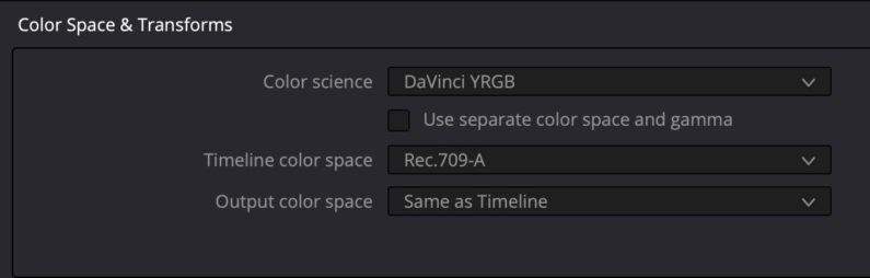 DR settings for SDR